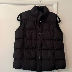Faded Glory black quilted vest